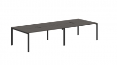 Бенч-система 4-местная Skyland EDIS EUWST 3513 Мокко Черный