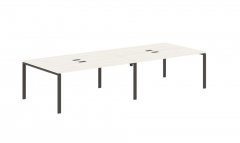 Бенч-система 4-местная Skyland EDIS EUWST 3513 Ясень Траун Мокко