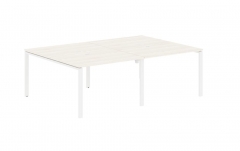 Бенч-система 4-местная Skyland EDIS EUWST 2316 Ясень Траун Белый