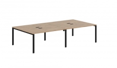 Бенч-система 4-местная Skyland EDIS EUWST 3116 Дуб Денвер светлый Черный