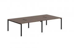 Бенч-система 4-местная Skyland EDIS EUWST 3116 Дуб Денвер темный Черный