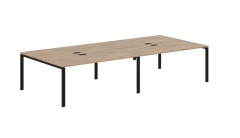 Бенч-система 4-местная Skyland EDIS EUWST 3516 Дуб Денвер светлый Черный