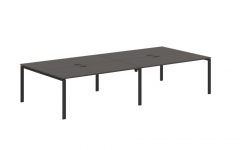 Бенч-система 4-местная Skyland EDIS EUWST 3516 Мокко Черный