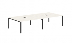 Бенч-система 4-местная Skyland EDIS EUWST 3516 Ясень Траун Черный