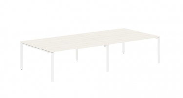 Бенч-система 4-местная Skyland EDIS EUWST 3516 Ясень Траун Белый