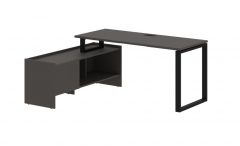 Стол с тумбой Skyland EDIS EQCT 17614 Мокко Черный