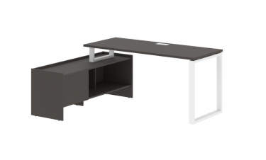 Стол с тумбой Skyland EDIS EQCT 17614 Мокко Белый