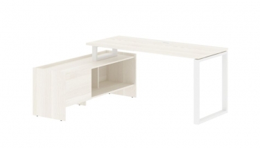 Стол с тумбой Skyland EDIS EQCT 17614 Ясень Траун Белый