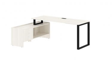 Стол с тумбой Skyland EDIS EQCT 19614 Ясень Траун Черный