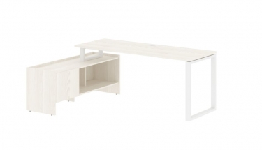 Стол с тумбой Skyland EDIS EQCT 19614 Ясень Траун Белый