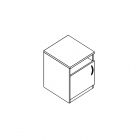 Тумба Альтерна Проспект Гм.ТП-3 орех