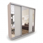 Шкаф-купе 3-х дверный Акцент Купе Акцент-Вера КР 2100х600 Ясень шимо светлый