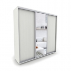 Шкаф-купе 3-х дверный Акцент Купе Акцент-Сим ДЗ 2100х600 Выбеленное дерево