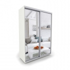 Шкаф-купе 2-х дверный Акцент Купе Акцент-Сим З 1600х600 Выбеленное дерево