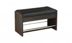 Тумба для обуви Марибель Визит-1 ЛДСП+ иск.кожа terra 118 - Венге