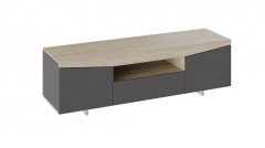 Тумба под телевизор Трия ТВ тип 1 Дуб Сонома/Графит Серый