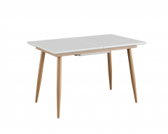 Стол обеденный Stool Group Стокгольм 120-160 Белый
