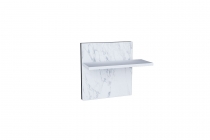 Полка навесная Норд Любимый дом ЛД.677.130.000 Белый/Черный