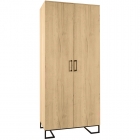 Шкаф двухстворчатый R-home Loft без зеркал Дуб Натур
