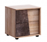 Тумба левая Стиль Санремо ТМ-003 Дуб сонома светлый Ателье темное