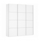 Шкаф-купе трехдверный Е1 Прайм 2100 ДСП/ДСП/ДСП Белый снег