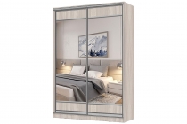 Шкаф-купе трехдверный Е1 Экспресс Трио Элемент 1800х2200h Дуб молочный