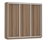 Шкаф-купе трехдверный Е1 Экспресс Трио Элемент 2400х2200h Ясень шимо тёмный